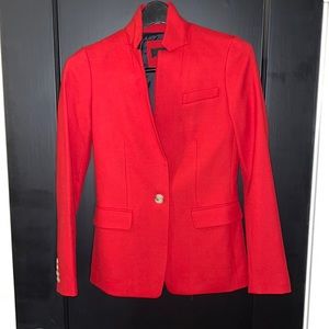 JCrew Regent blazer in red, size 00.